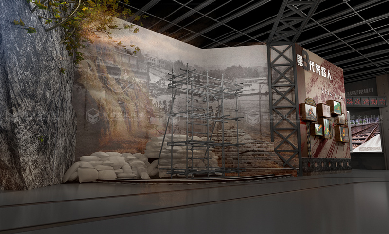 巴山精神紀(jì)念館設(shè)計(jì)-文博類(lèi)展廳設(shè)計(jì)